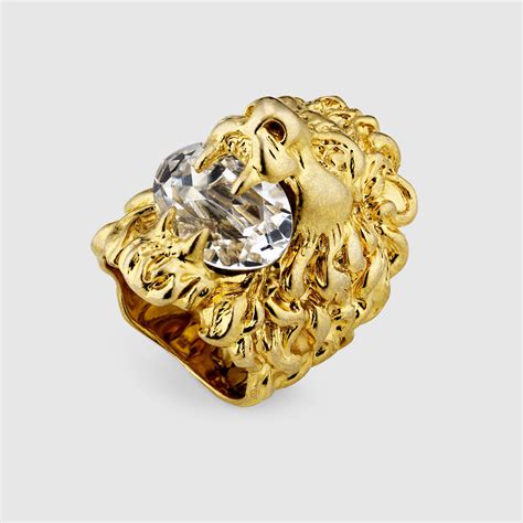 anillo gucci león